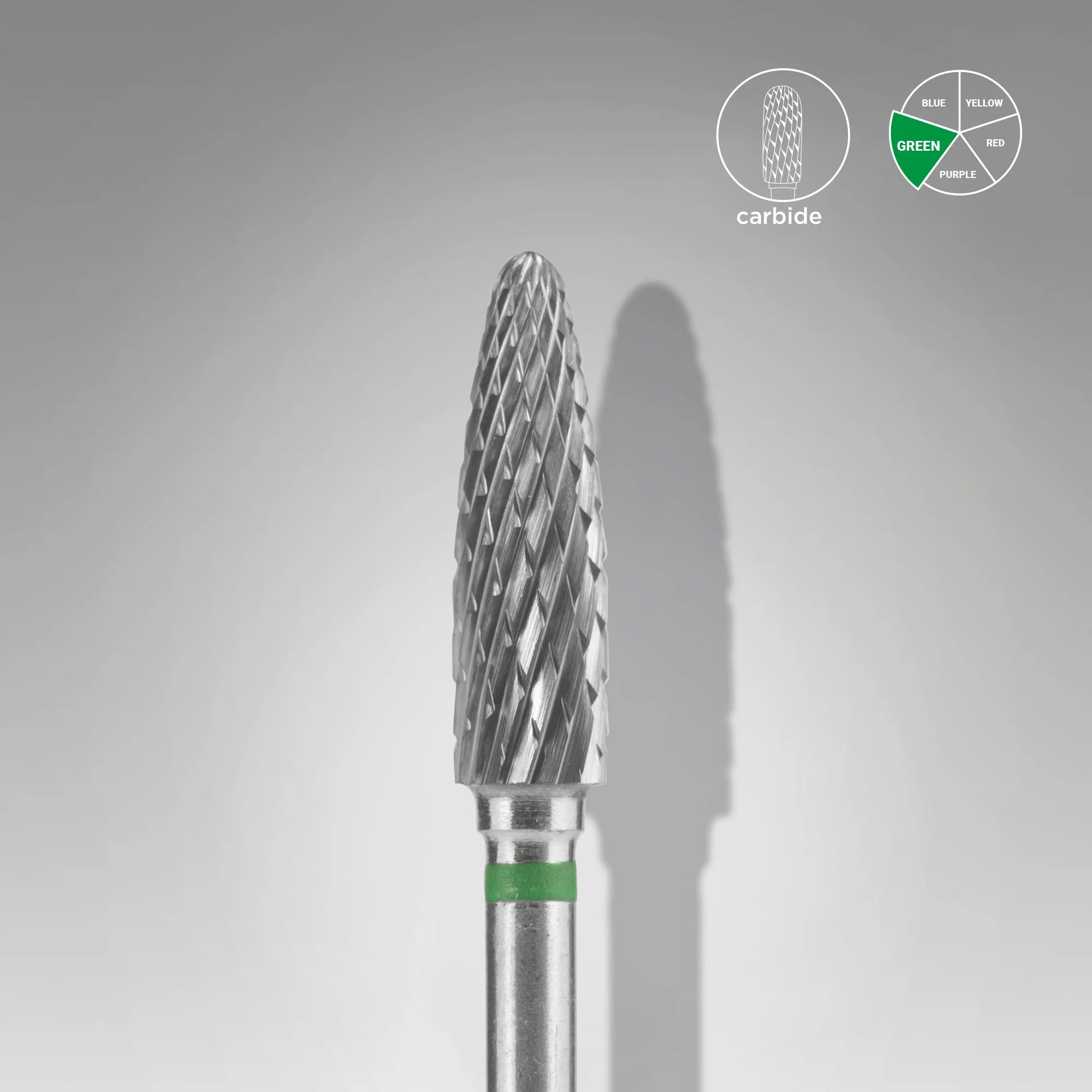 Carbide Nail Drill Bit Corn Green EXPERT Head Diameter 4 Mm / Working Part 14 Mm image 0